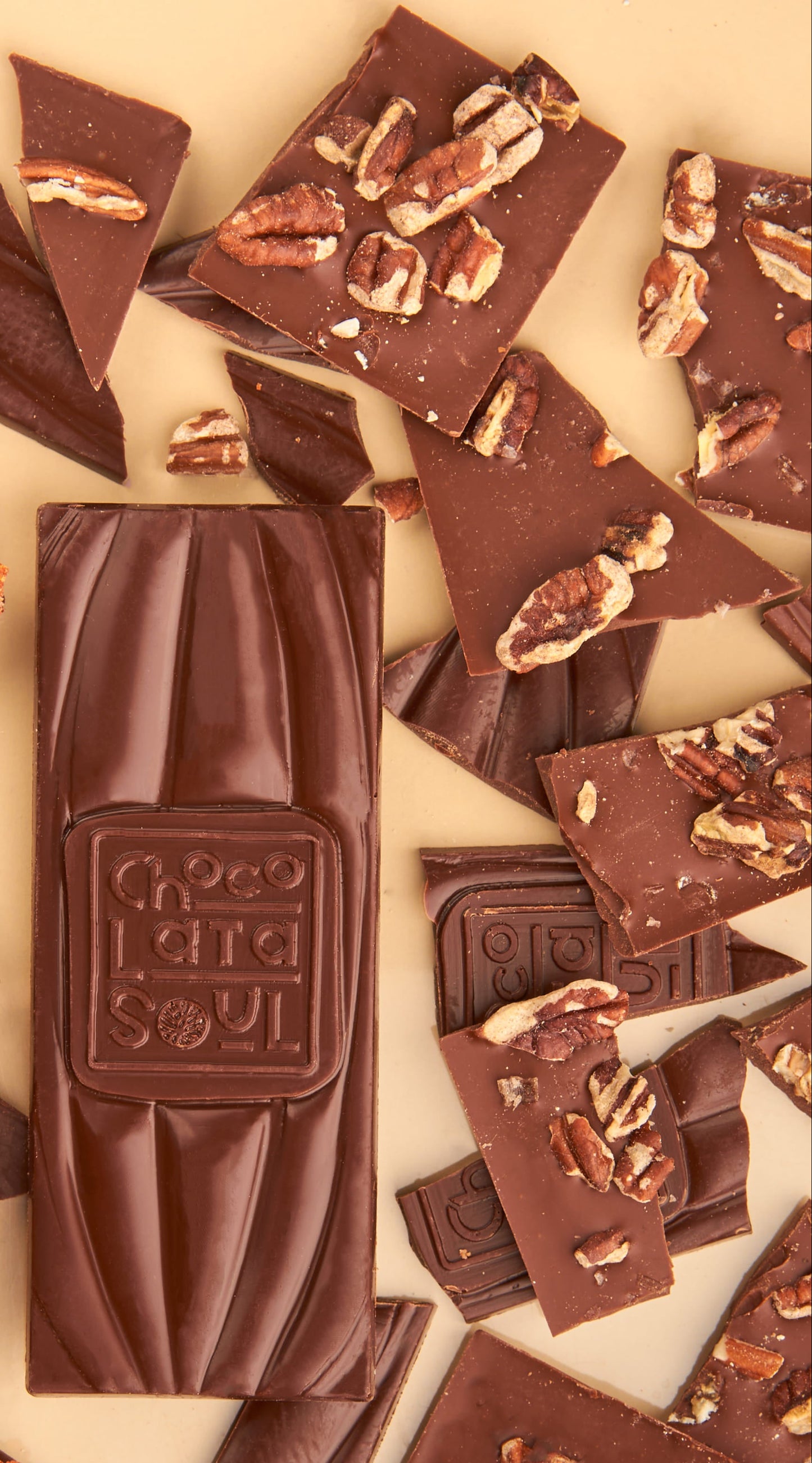 CHOCOLATE OSCURO CON NUEZ TOSTADA Y SAL AHUMADA