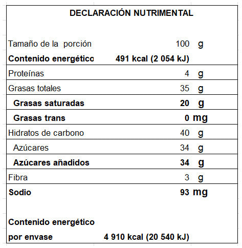 Chocolate 50% cacao base soya