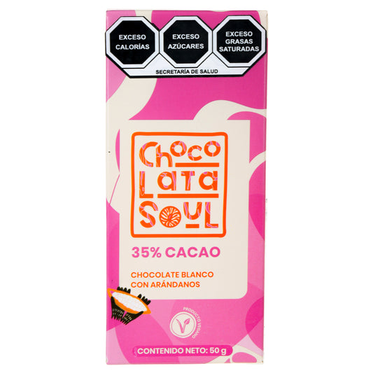 CHOCOLATE BLANCO CON ARÁNDANOS