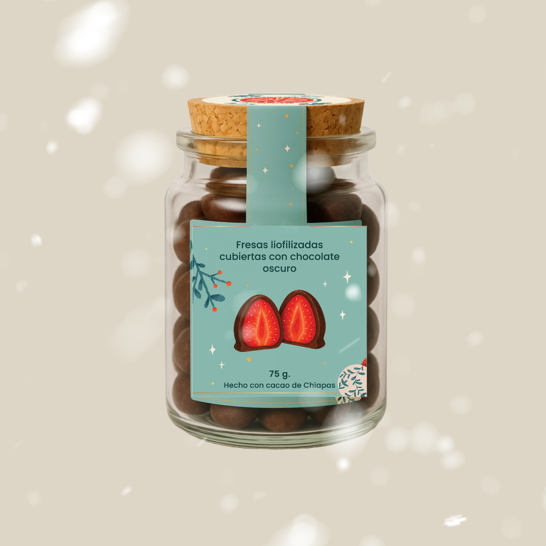 Fresas crocantes cubiertas